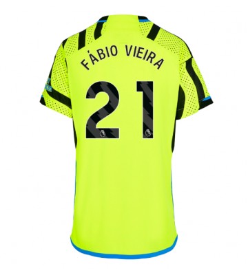 Arsenal Fabio Vieira #21 Bortatröja Dam 2023-24 Kortärmad